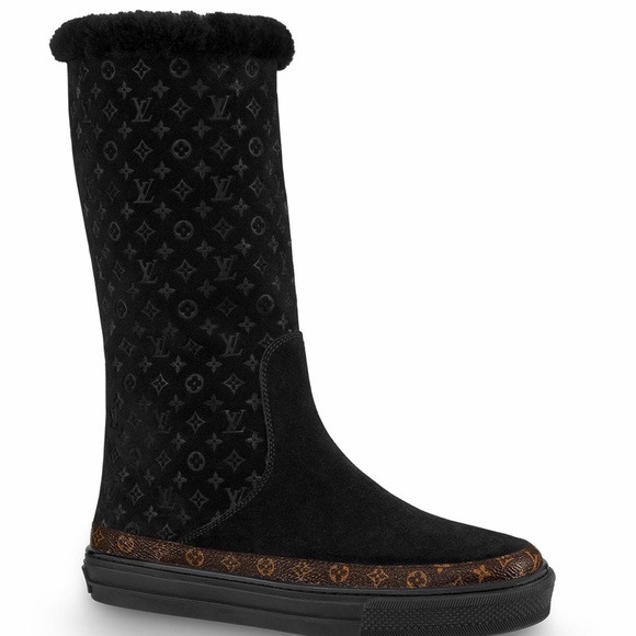 Louis Vuitton Shoes - Louis Vuitton Snowball Flat Half Boot, black, 37.5